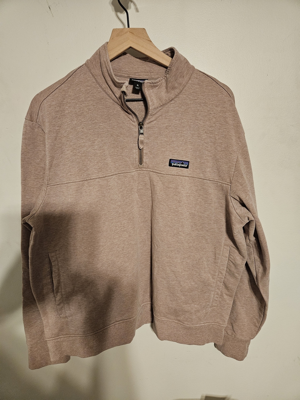 Patagonia Women's Quarter-Zip Pullover in Dusty Mauve